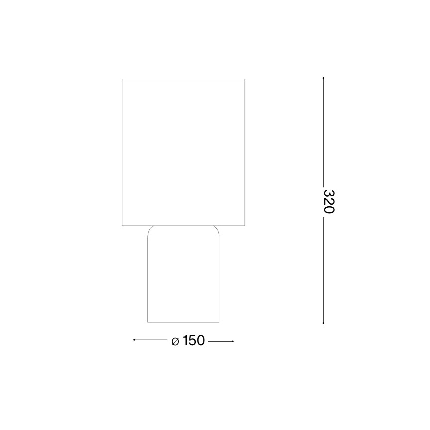 Ideal Lux - Tischleuchte KALI 1xE14/40W/230V cremefarben