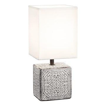 Ideal Lux - Tischleuchte KALI 1xE14/40W/230V weiß/grau