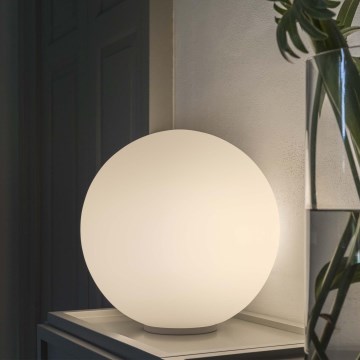 Ideal Lux - Tischleuchte MAPA 1xE27/42W/230V Ø 40 cm weiß