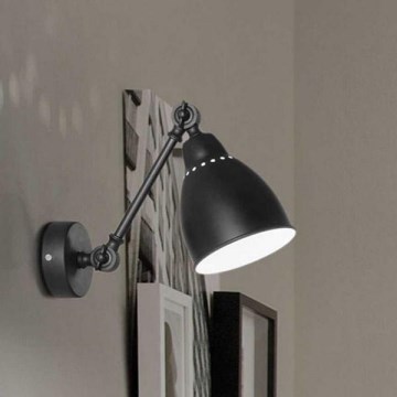 Ideal Lux - Wandleuchte 1xE27/42W/230V schwarz