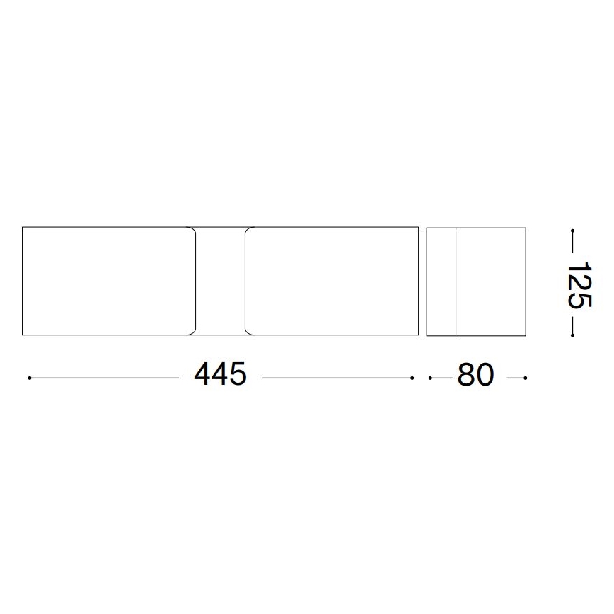 Ideal Lux - Wandleuchte CLIP 2xE27/60W/230V braun