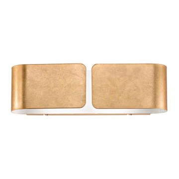 Ideal Lux - Wandleuchte CLIP 2xE27/60W/230V golden