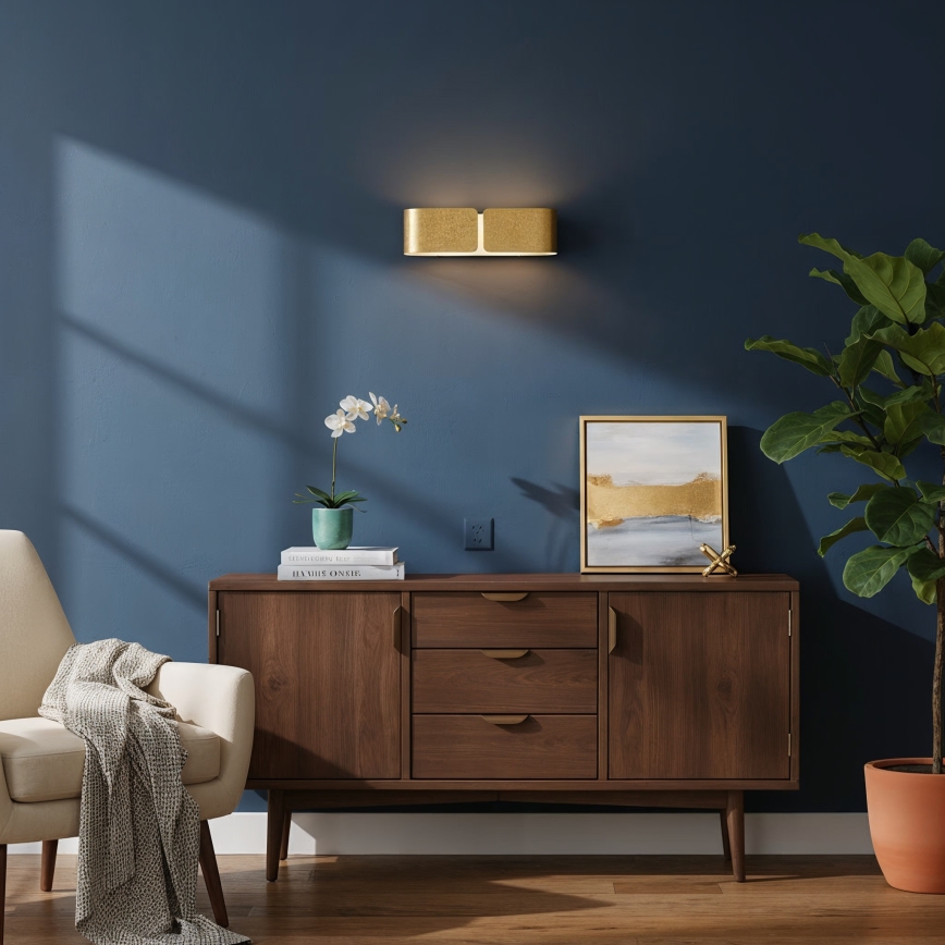 Ideal Lux - Wandleuchte CLIP 2xE27/60W/230V golden