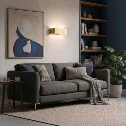Ideal Lux - Wandleuchte CLIP 2xE27/60W/230V golden