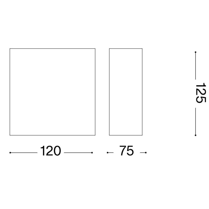 Ideal Lux - Wandleuchte FLASH GESSO 1xG9/40W/230V weiß