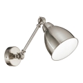 Ideal Lux - Wandleuchte NEWTON 1xE27/42W/230V glänzender Chrom