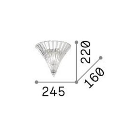 Ideal Lux - Wandleuchte SANTA, 1xE14/40W/230V, gold