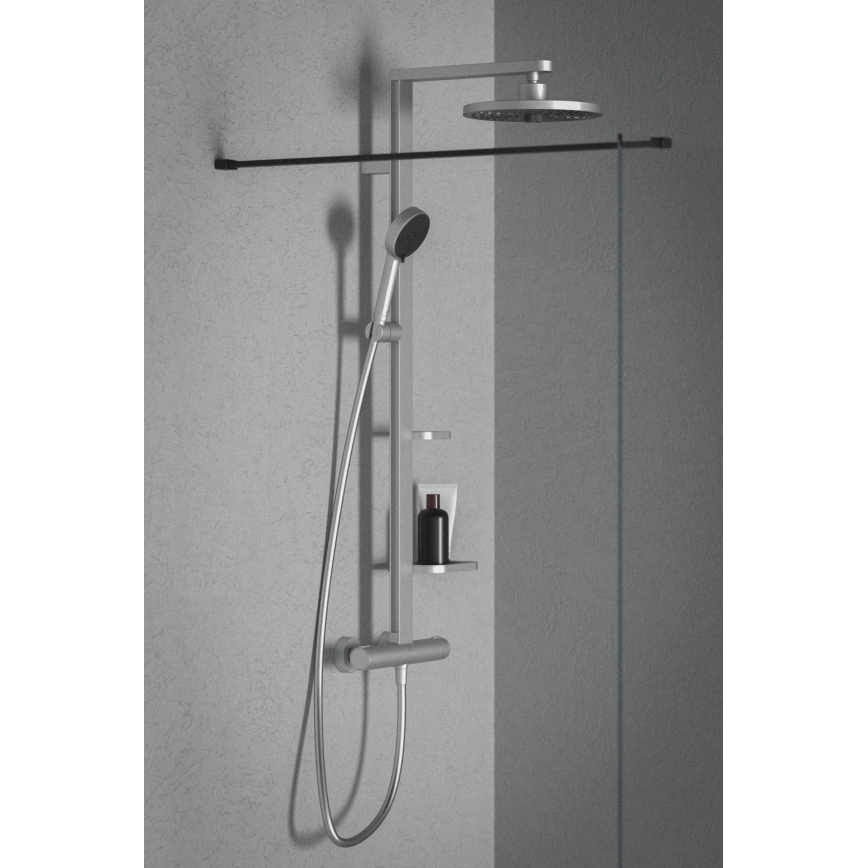 Ideal Standard BD583SI - Duschgarnitur mit thermostatischer Armatur CERATHERM ALU+ in mattchrom