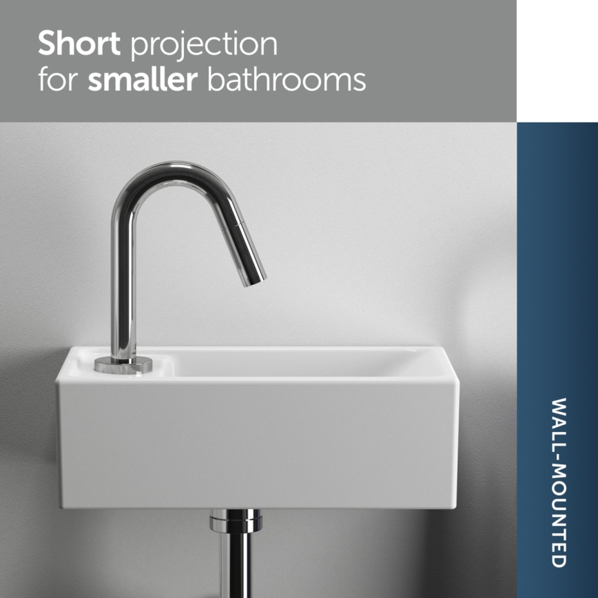 Ideal Standard E211301 - Hängendes Waschbecken I.LIFE S 37x21 cm Keramik/Weiß