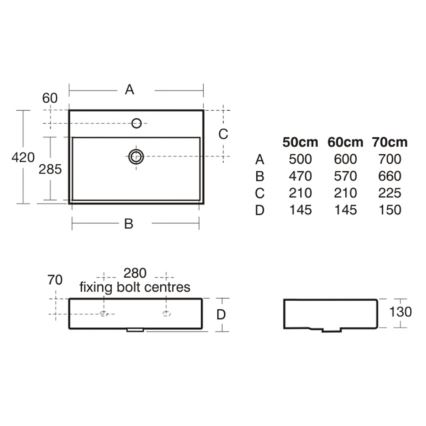 Ideal Standard K077701 - Wandwaschbecken STRADA 50x42 cm Keramik/weiß
