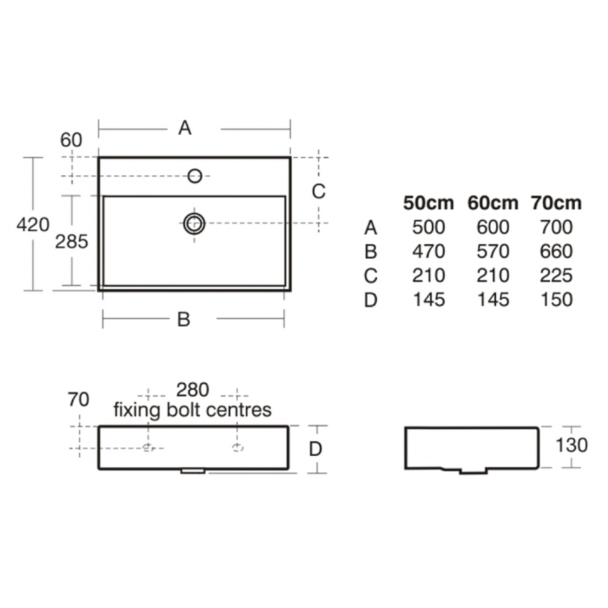 Ideal Standard K077701 - Wandwaschbecken STRADA 50x42 cm Keramik/weiß
