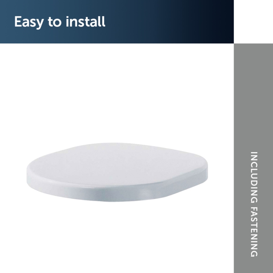 Ideal Standard K706101 - Toilettensitz TONIC mit Absenkautomatik, weiß