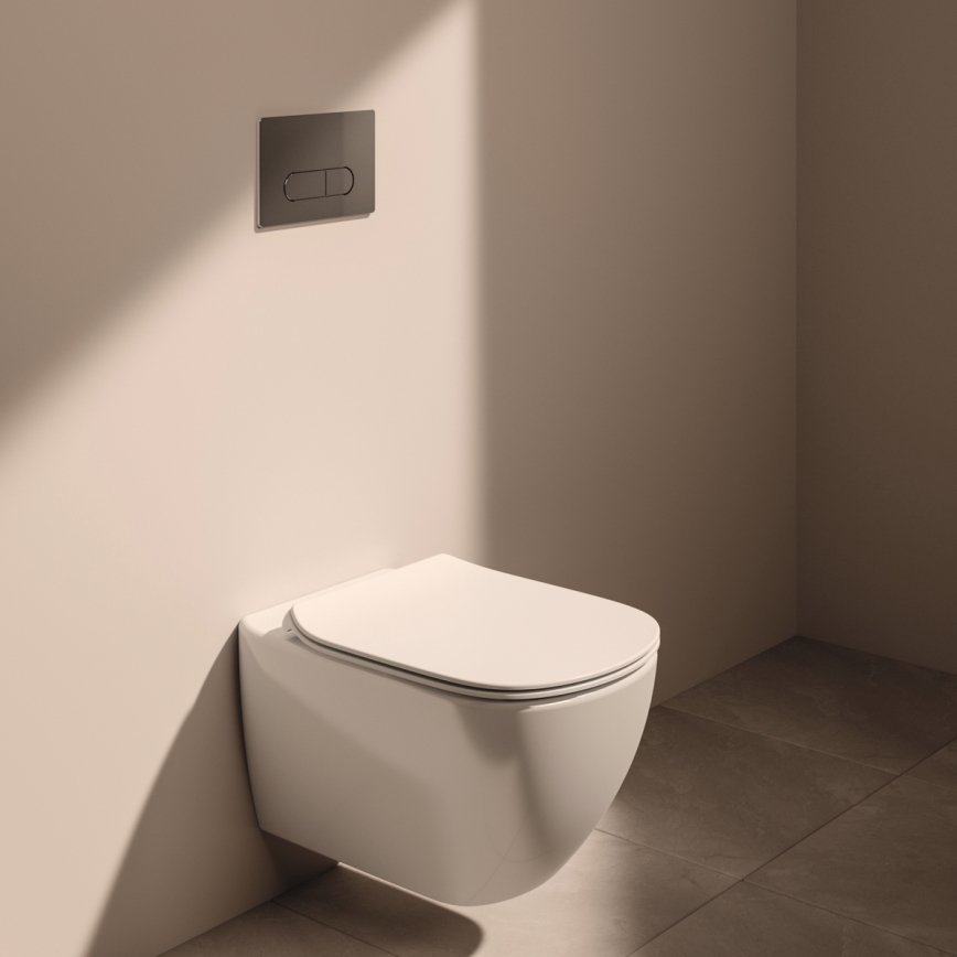 Ideal Standard T354601 - TESI Wand-WC mit SoftClose-Sitz, Keramik/weiß