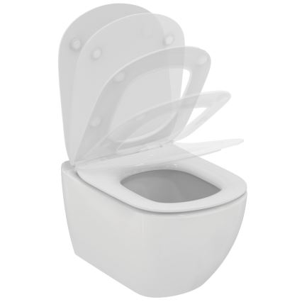 Ideal Standard T354601 - TESI Wand-WC mit SoftClose-Sitz, Keramik/weiß