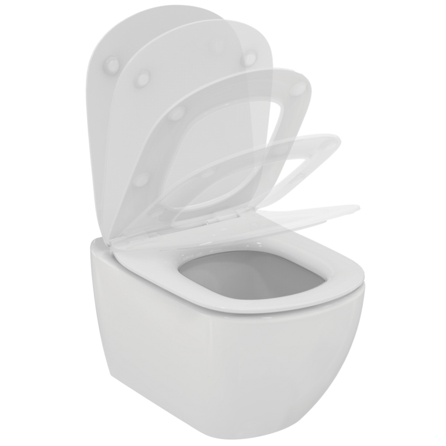 Ideal Standard T354601 - TESI Wand-WC mit SoftClose-Sitz, Keramik/weiß