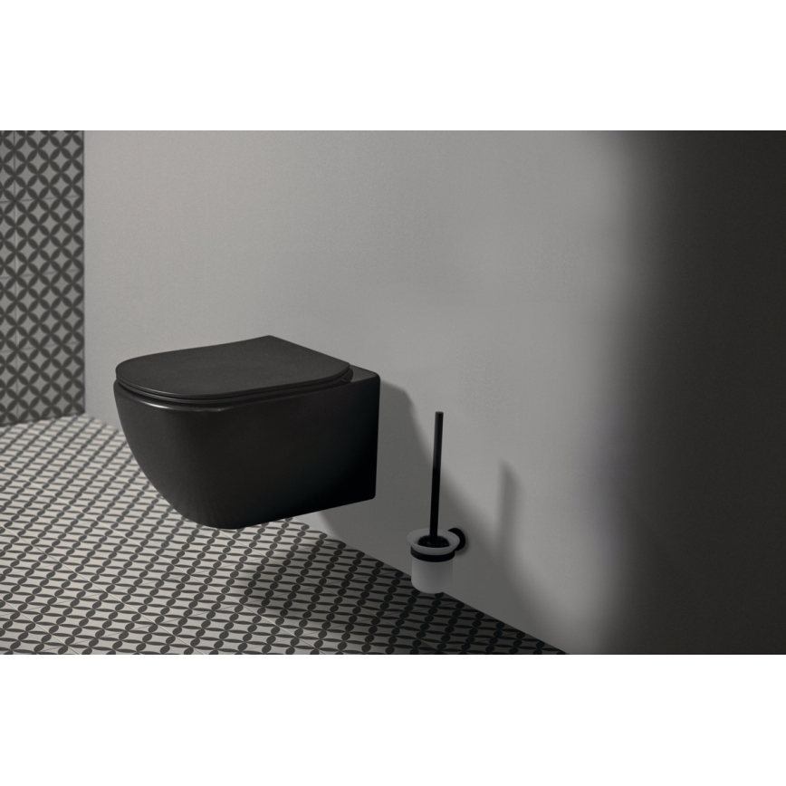 Ideal Standard T3546V3 - TESI Wand‑WC mit SoftClose‑WC‑Sitz, Keramik/Schwarz