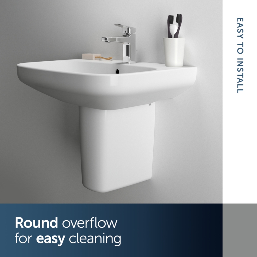 Ideal Standard T470501 - Wandwaschbecken I.LIFE A 60x48 cm Keramik/weiß