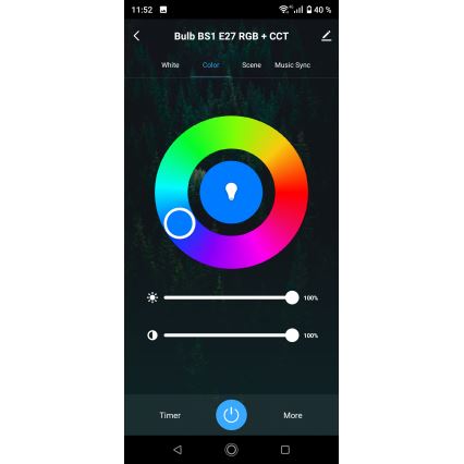 LED RGBW dimmbare Badezimmer-Deckenleuchte LED/15W/230V 3000-6500K 22x22 cm IP54 weiß Wi-Fi