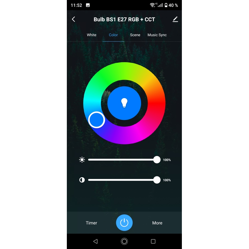 LED RGBW dimmbare Badezimmer-Deckenleuchte LED/24W/230V 3000-6500K 33x33 cm IP54 weiß Wi-Fi