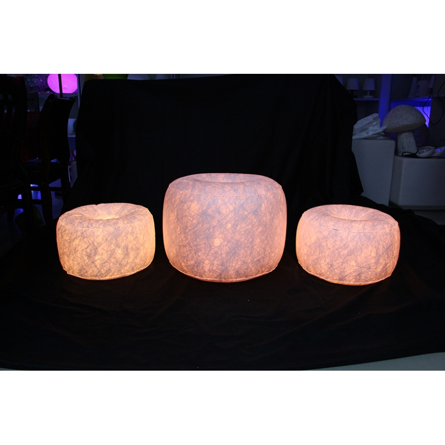 LED aufblasbarer Hocker mit Fernbedienung LED/5V/50cm