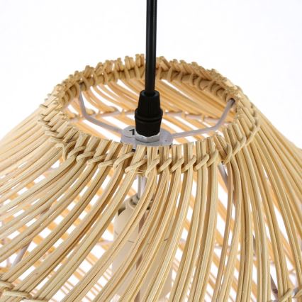 Hängeleuchte PELO 1xE27/40W/230V d 35 cm Rattan
