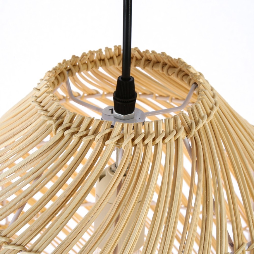 Hängeleuchte PELO 1xE27/40W/230V d 35 cm Rattan