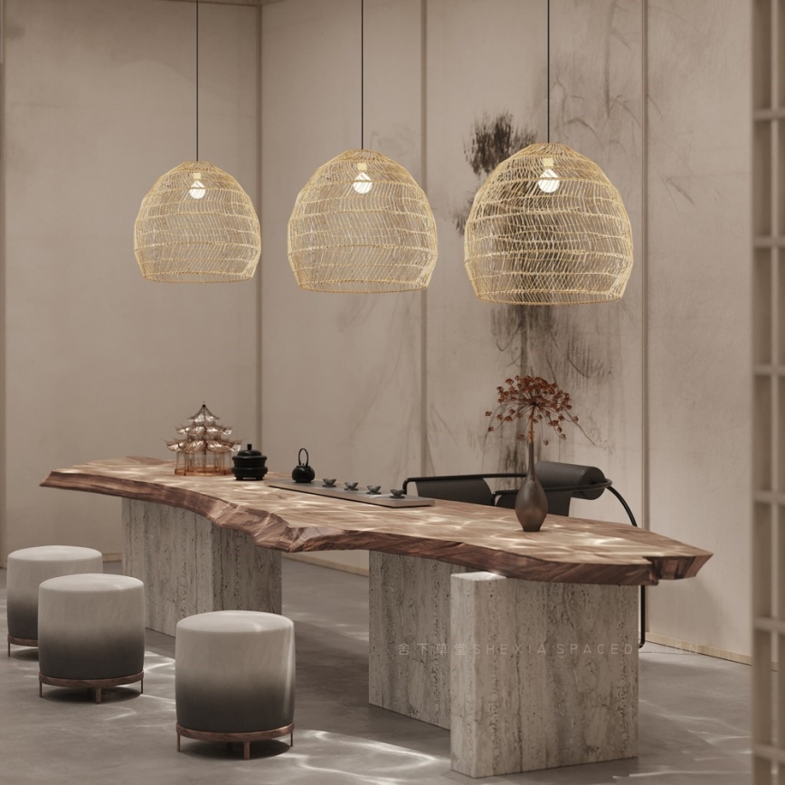 Hängeleuchte an Kabel BOHO DELICADO 1xE27/40W/230V Ø 60 cm