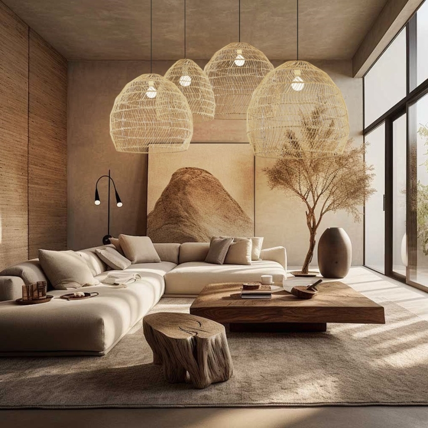 Hängeleuchte an Kabel BOHO DELICADO 1xE27/40W/230V Ø 60 cm