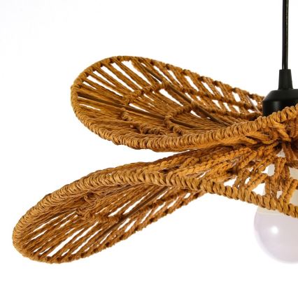 Hängeleuchte MARIPOSA 1xE27/40W/230V d 80 cm Jute