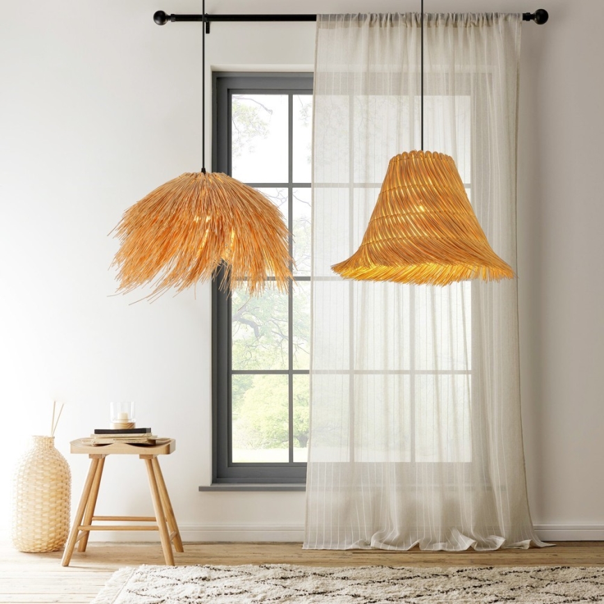 Hängeleuchte NATURALEZA 1xE27/40W/230V d 55 cm Rattan