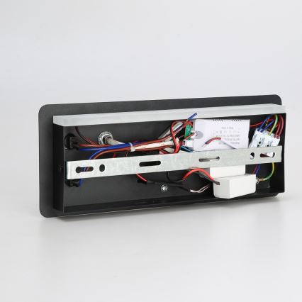 Immax 08288L - LED-Wandstrahler mit Ablage, USB-Anschluss und kabelloser Aufladung Be PREPARE LED/3W/230V + LED/3W schwarz