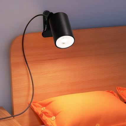 Klemmleuchte PUNTO 1xGU10/9W/230V schwarz