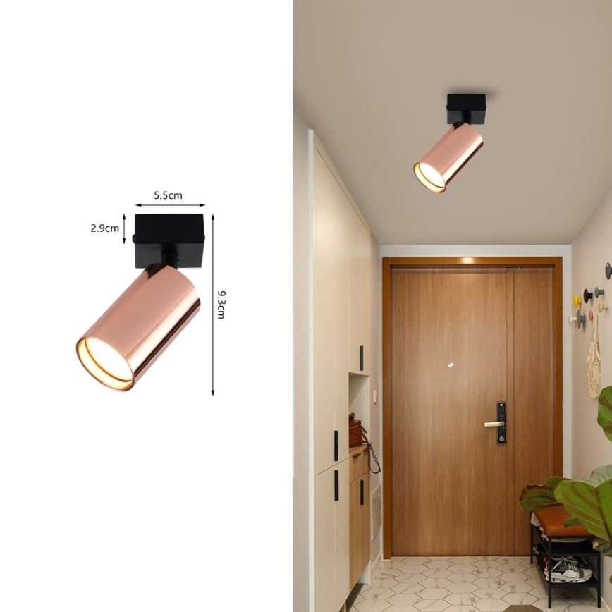 Spotleuchte PUNTO 1xGU10/9W/230V Roségold
