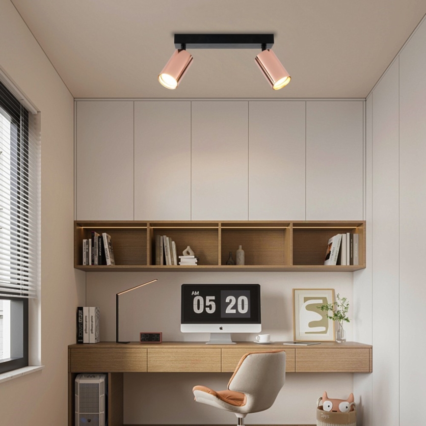 Deckenspot PUNTO 2xGU10/9W/230V Roségold