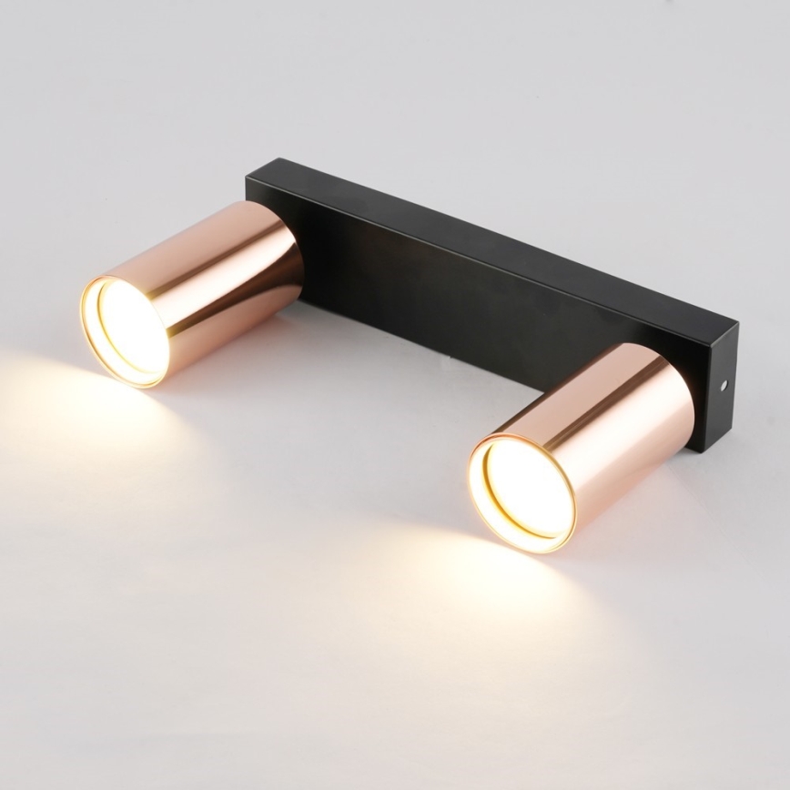 Deckenspot PUNTO 2xGU10/9W/230V Roségold