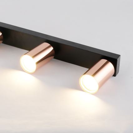 Deckenstrahler PUNTO 6xGU10/9W/230V Roségold