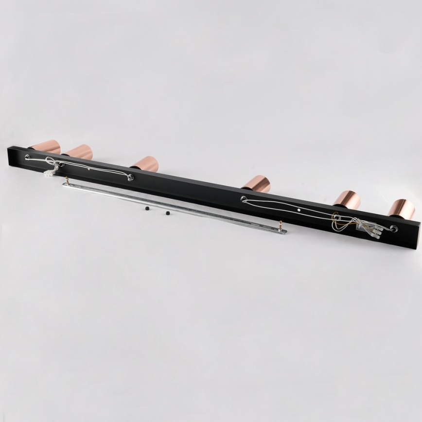 Deckenstrahler PUNTO 6xGU10/9W/230V Roségold