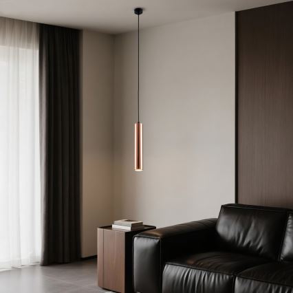 Pendelleuchte PUNTO mit Kabelaufhängung 1xGU10/9W/230V Roségold