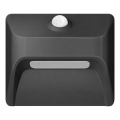 Immax 08307L - Wiederaufladbare LED-Treppenleuchte mit Bewegungs- und Dämmerungssensor STEP LIGHT LED/0,3W/3,7V 2200 mAh IP53 schwarz