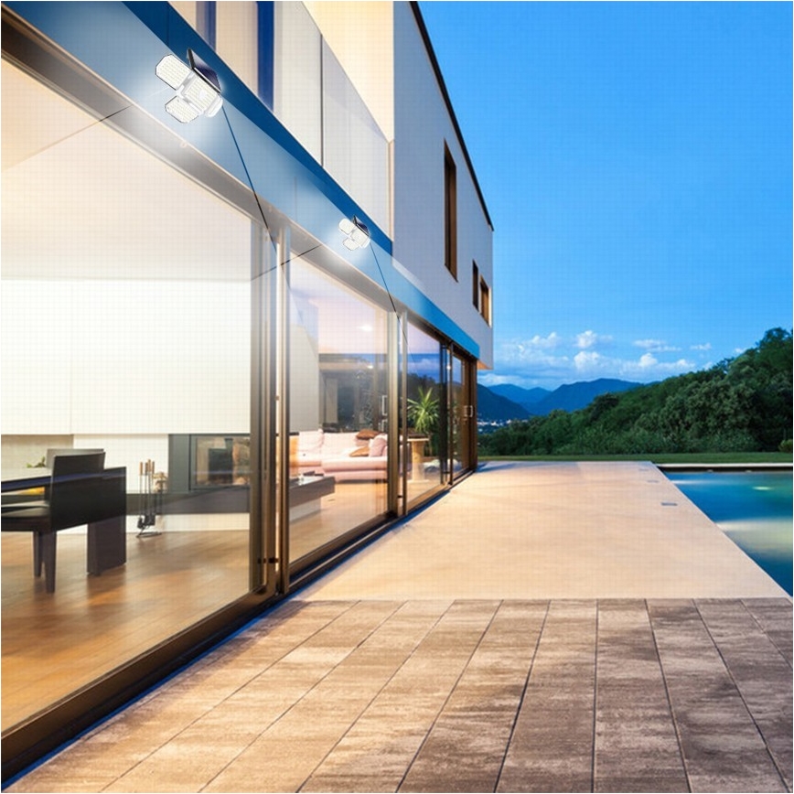 LED-Solarwandleuchte mit Sensor LED/5W/5,5V IP65 2400 mAh