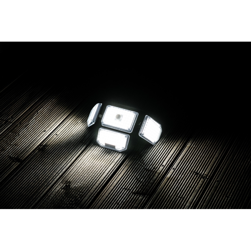 LED-Solarwandleuchte mit Sensor LED/5W/5,5V IP65 2400 mAh