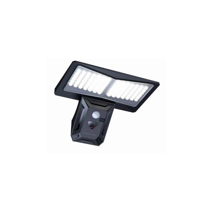 LED-Solarwandleuchte mit Sensor LED/2,6W/5,5V IP65 schwarz