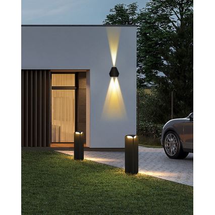 LED-Solarwandleuchte mit Sensor LED/2W/5V IP54 1300 mAh