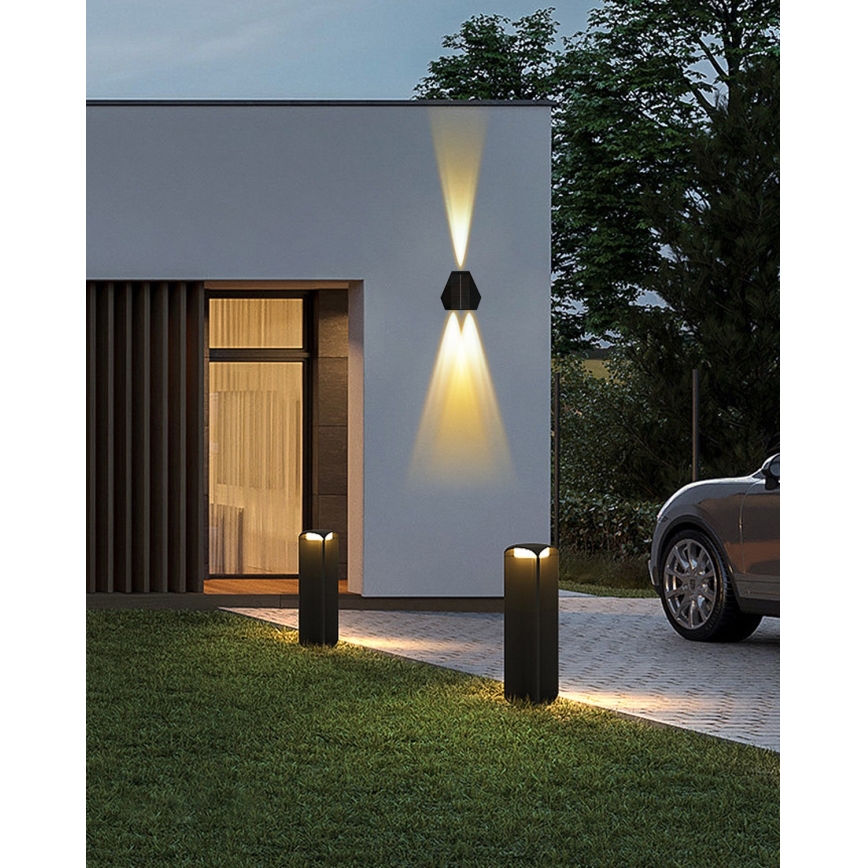 LED-Solarwandleuchte mit Sensor LED/2W/5V IP54 1300 mAh