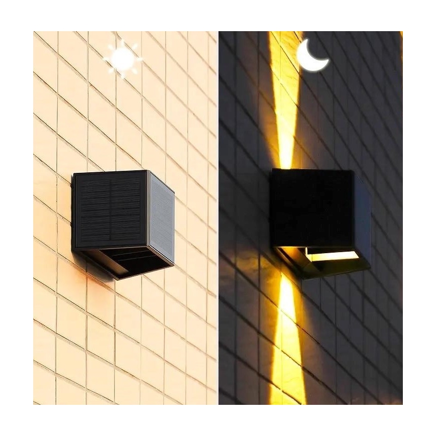 LED-Solarwandleuchte mit Sensor LED/2W/5V IP54 1300 mAh