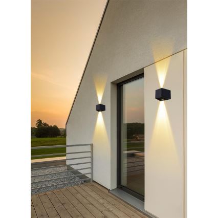 LED-Solarwandleuchte mit Sensor LED/2W/5V IP54 1300 mAh
