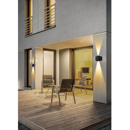 LED-Solarwandleuchte mit Sensor LED/2W/5V IP54 1300 mAh
