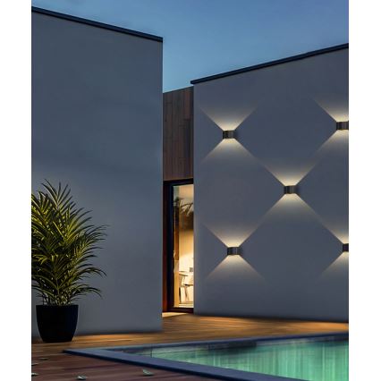LED-Solarwandleuchte mit Sensor LED/2W/5V IP54 1300 mAh
