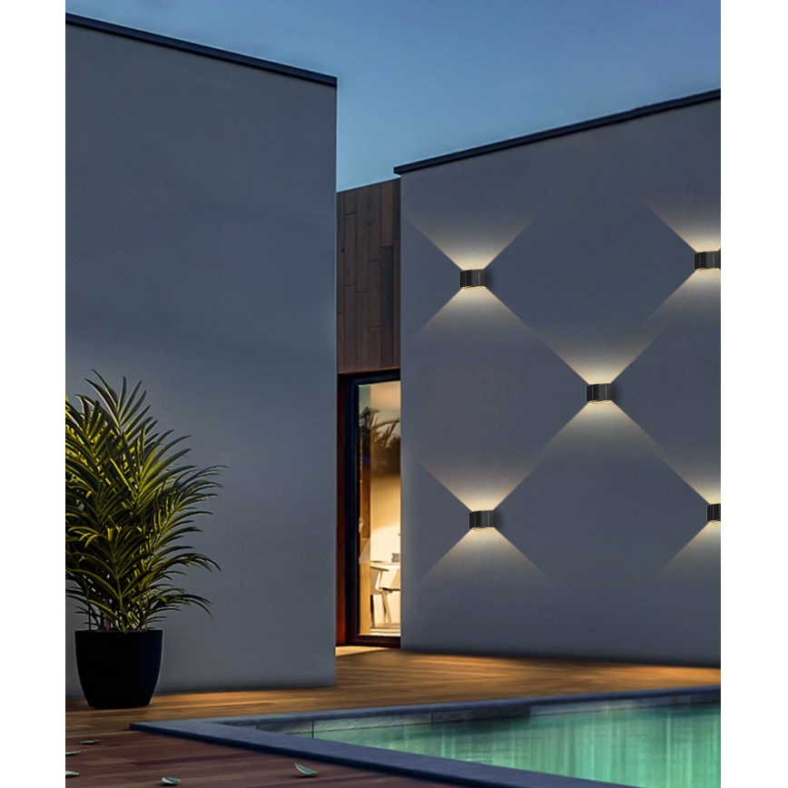 LED-Solarwandleuchte mit Sensor LED/2W/5V IP54 1300 mAh