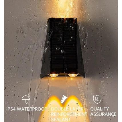 LED-Solarwandleuchte mit Sensor LED/2W/5V IP54 1300 mAh